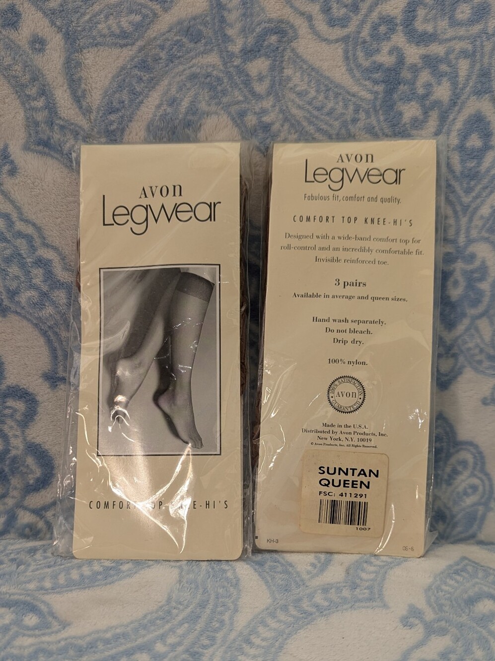 Avon Legwear Suntan Knee-Highs - Beige/Tan (3 Pairs)